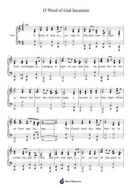 O Word of God Incarnate Sheet Music by Davebel-Arr.Leeles Stoweser