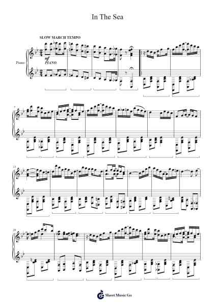 In The Sea Sheet Music by Mokaya Mateni-Arr.Copraine