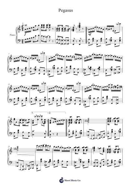 Pegasus Sheet Music by lilbuddy0021-Arr.Fastjean