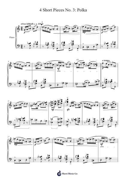 4 Short Pieces No. 3: Polka Sheet Music by Sunwoo Lim-Arr.Dilfred Haro