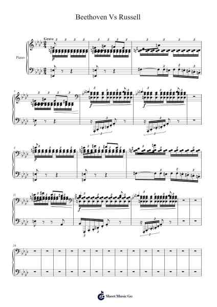 Beethoven vs Russell 樂譜由 Vebdolf Wyattian - 編曲 Quinncol