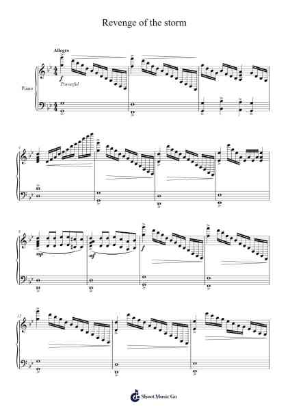Revenge of the storm Sheet Music by Isaac LAW-Arr.Maypaul