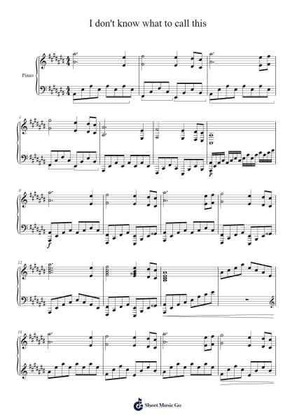 I don't know what to call this Sheet Music by Simon Balanoff-Arr.Louiefie