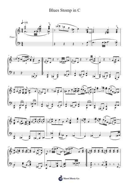 Blues Stomp in C Sheet Music by Nicolas Arteaga-Arr.Corvan Hewkins