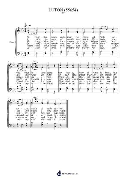 Blessed Are the Poor in Spirit Sheet Music by George Burder-Arr.Grever Carhume
