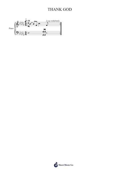 THANK GOD Sheet Music by Travis Scott-Arr.Shamens Xedric