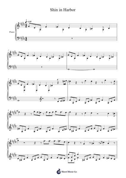 Shin in Harbor Sheet Music by Misc Computer Games-Arr.Quinliet