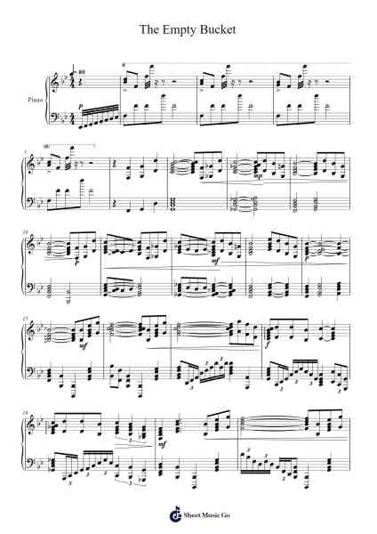 The Empty Bucket Sheet Music by Joe Hisaishi-Arr.Ruthmie