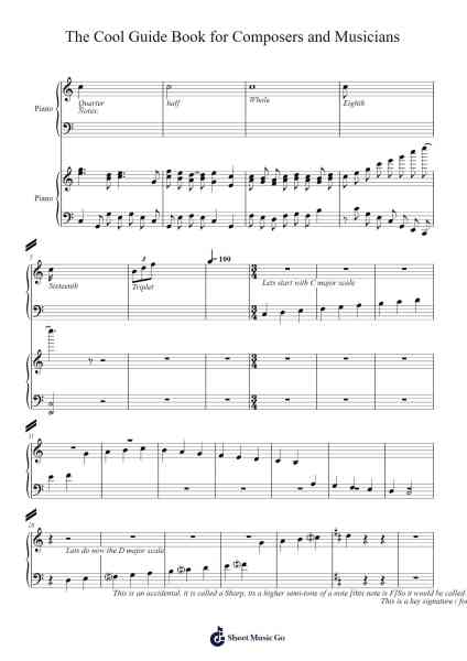 The Cool Guide Book for Composers and Musicians Sheet Music by N@ mu$1c nO L1F3-Arr.Alickbush