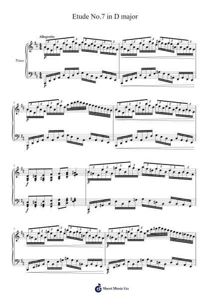 Etude No. 7 in D Major Sheet Music by James Lawrence-Arr.Humeleen Bachnat