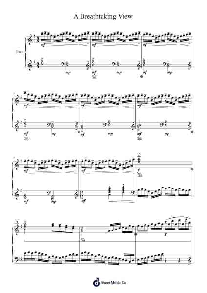 A Breathtaking View Sheet Music by Kenny Nguyen-Arr.Stechill Argale