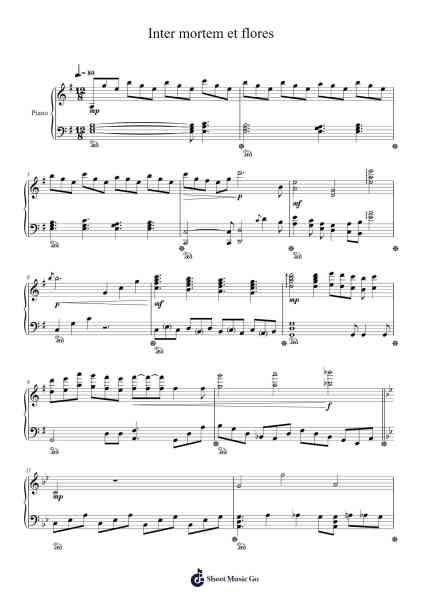 Inter mortem et flores Sheet Music by lucaslimon200-Arr.Deanlay Dulsnow