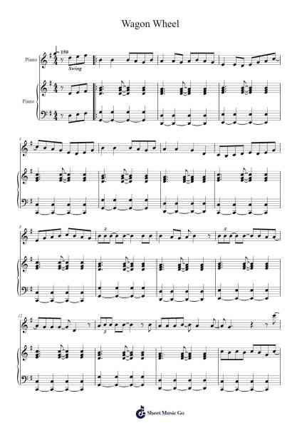 Wagon Wheel Sheet Music by Darius Rucker-Arr.Hason