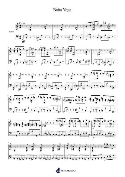 Baba Yaga Sheet Music by Nello-Arr.Yedpont