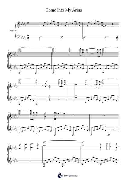 Come Into My Arms Sheet Music by jupiderrr-Arr.Odewyatt