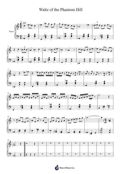 Waltz of the Phantom Hill Sheet Music by Victor Pacheco-Arr.Jeamesqy