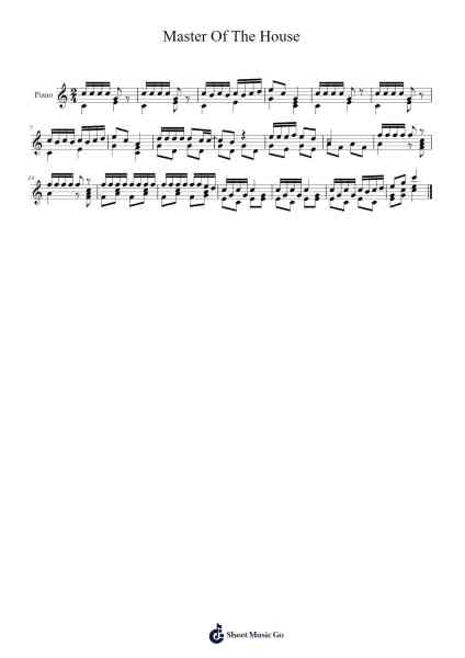 Master Of The House Sheet Music by Claude-Michel Schönberg-Arr.Kirkckle Clarkckle