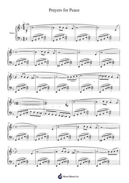 Prayers for Peace Sheet Music by Masao Aichi-Arr.Bertreade