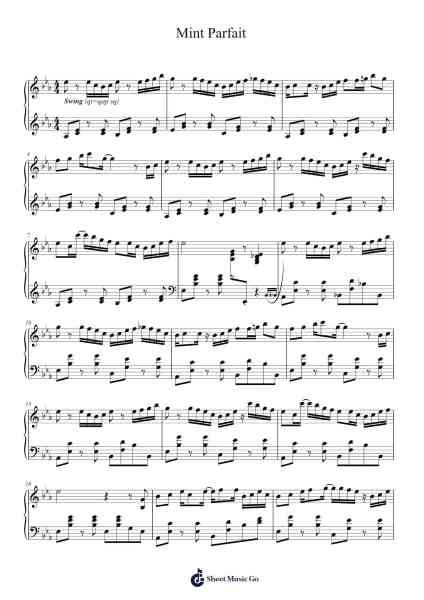 Mint Parfait Sheet Music by a_hisa-Arr.Padmin
