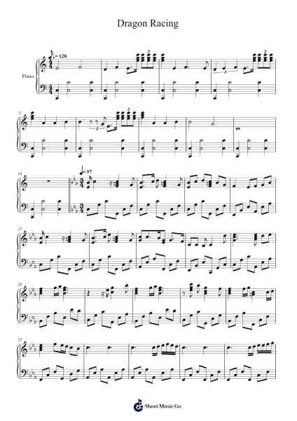 Dragon Racing Sheet Music by John Powell-Arr.Krispert