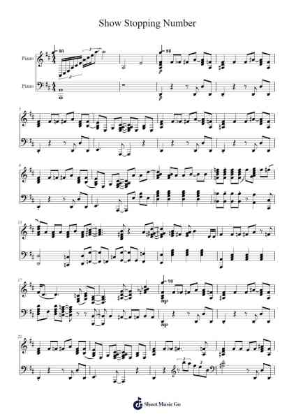 Show Stopping Number Sheet Music by Jeff Blim-Arr.Manreade