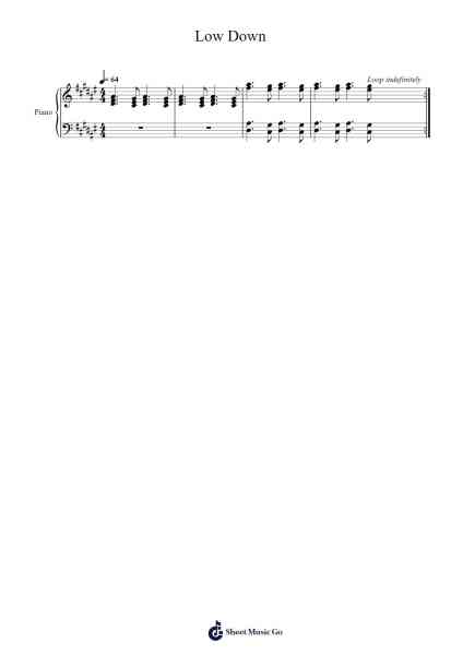 Low Down Sheet Music by Lil Baby-Arr.Priney Grelen
