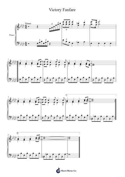 Victory Fanfare Sheet Music by Various Artists-Arr.Asmie Panvien