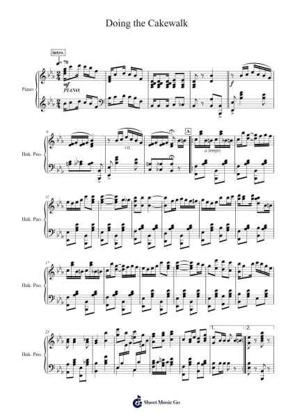 Doing the Cakewalk Sheet Music by Mokaya Mateni-Arr.Diapenn