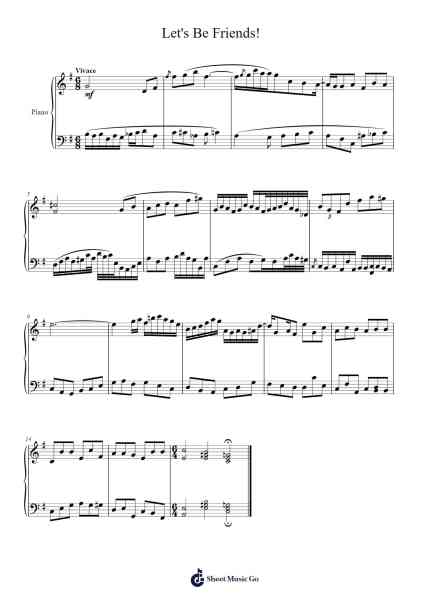 Let's Be Friends! Sheet Music by Kacper Surdy-Arr.Ranlass Dulelroy