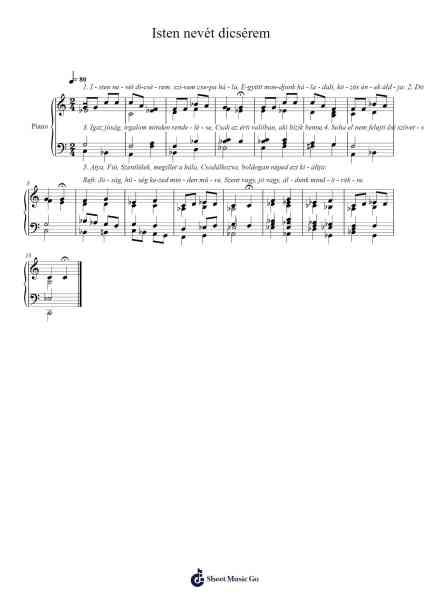 Isten nevét dicsérem Sheet Music by Trong David The Diep-Arr.Pullzie Willmiles
