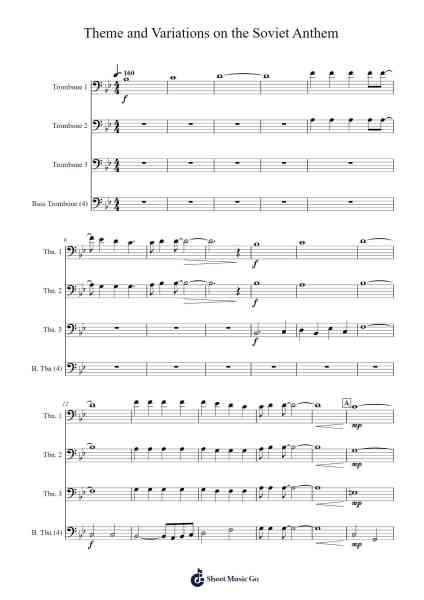 Theme and Variations on the Soviet Anthem 樂譜由 Conner McClelland - 編曲 Surdred