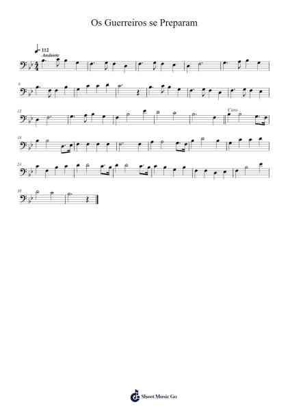 Os Guerreiros se Preparam Sheet Music by Unknown author-Arr.Readerae