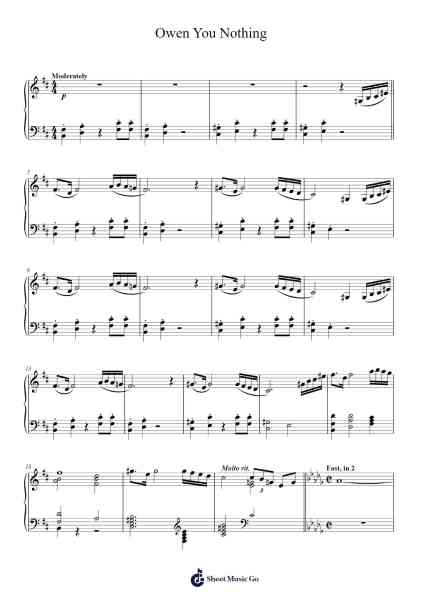 Owen You Nothing Sheet Music by Michael Giacchino-Arr.Thodoreien