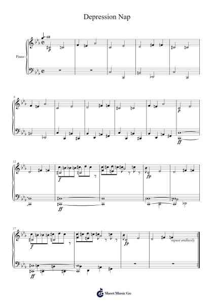 Depression Nap Sheet Music by Ville Kallio-Arr.Phylpeg Bradning