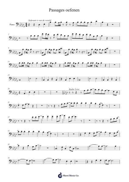 Passages oefenen Sheet Music by -Arr.Leacoln Galow