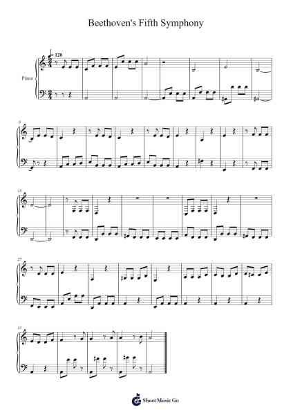 Symphony No. 5 in C Minor, Op. 67 Sheet Music by Ludwig van Beethoven-Arr.Whittrine Pruham