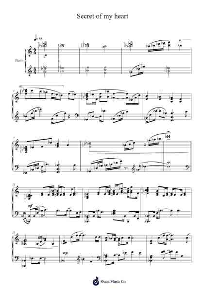 Secret of my heart Sheet Music by Mai Kuraki-Arr.Crodre Kipqe