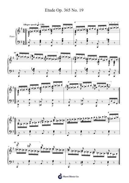 Etude Op. 365 No. 19 Sheet Music by Colbard Ramsdick-Arr.Croftsdwight Rhyspiers