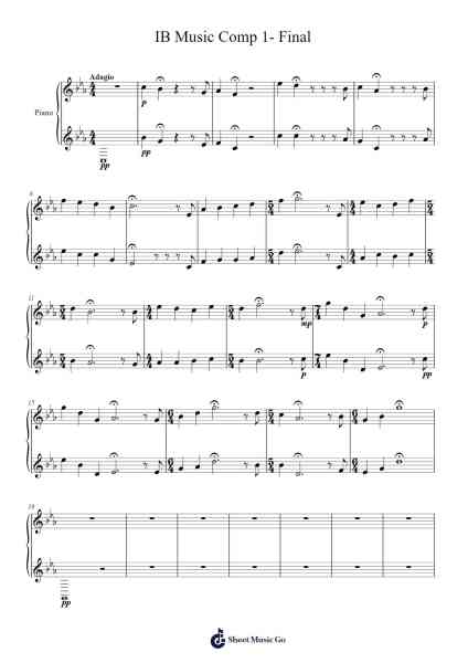 IB Music Comp 1- Final Sheet Music by -Arr.Kyleret Earlkyle