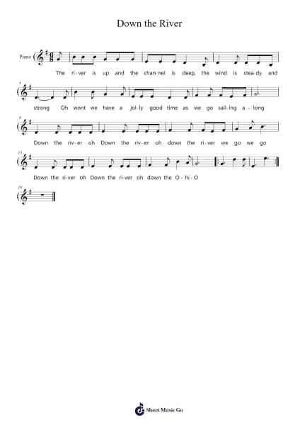 Down the River Sheet Music by undefined-Arr.Ldad Jeanvan