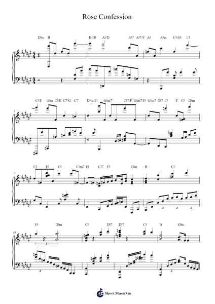 Rose Confession Sheet Music by Greg gerG-Arr.Markthur