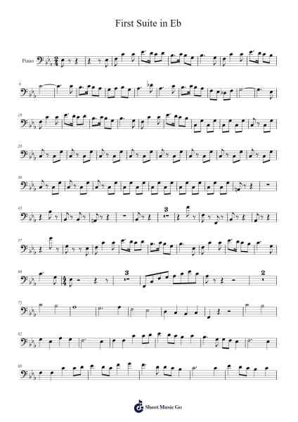 First Suite in Eb Sheet Music by Gustav Holst-Arr.Wolflor Coltrid