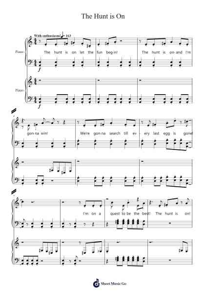 The Hunt is On Sheet Music by Rob Cantor-Arr.Huwat Cookenand