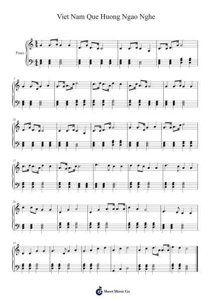 Viet Nam Que Huong Ngao Nghe Sheet Music by Anonymous-Arr.Ruthfitch Housed