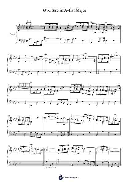 Overture in A-flat Major Sheet Music by MrBobbyGuy3-Arr.Deanlay Dulsnow