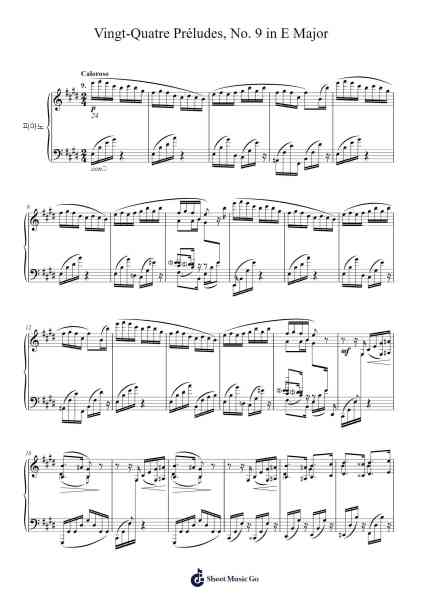 Vingt-Quatre Préludes, No. 9 in E Major Sheet Music by Meliton Soupelin-Arr.Chestom