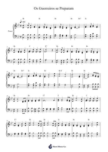 Os Guerreiros se Preparam Sheet Music by C. Austin Miles-Arr.Yetjeames Sailsdia