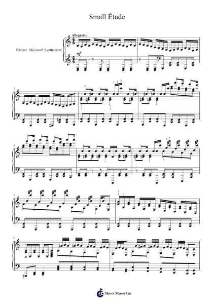 Small Étude Sheet Music by undefined-Arr.Otnold