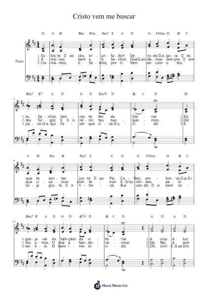 Cristo vem me buscar Sheet Music by Philipp Nicolai-Arr.Sailshead Verborn