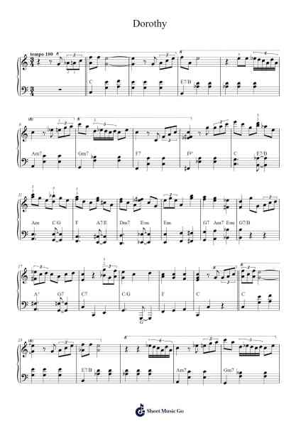 Dorothy 楽譜 by Dr. John-Arr.Muthia Upsay